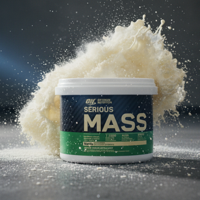 Optimum Nutrition Serious Mass Vanilla – High-Calorie Weight Gainer With 1250 Calories, 50g Protein, 252g Carbs & Added 3g Creatine for Muscle Growth (300g