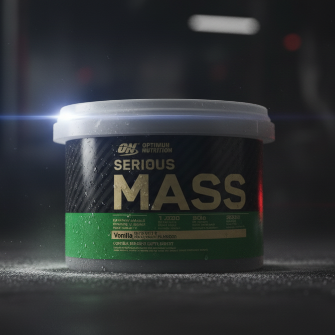Optimum Nutrition Serious Mass Vanilla – High-Calorie Weight Gainer With 1250 Calories, 50g Protein, 252g Carbs & Added 3g Creatine for Muscle Growth (300g