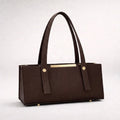 Grace Line Structured PU Leather Tote Bag for Women Black